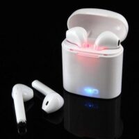 Product details of HBQ I7S Double Dual Mini Wireless 4.1 Bluetooth Earphone With Power Case - White