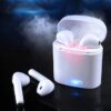 Product details of HBQ I7S Double Dual Mini Wireless 4.1 Bluetooth Earphone With Power Case - White