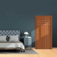 SMART ECO WOOD TOILET & BELCONY DOOR - Yellow