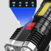 5LED High Power Led Flashlights Rechargeable Camping Spotlight with Side Light 3 Lighting Modes for Camping Adventure Outdoor