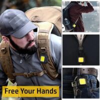 Multifunctional Mini Glare COB Keychain Light USB Charging Emergency Lamps Strong Magnetic Repair Outdoor Camping Light
