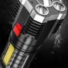 5LED High Power Led Flashlights Rechargeable Camping Spotlight with Side Light 3 Lighting Modes for Camping Adventure Outdoor