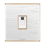 Uni White Telephone Socket