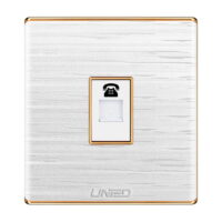 Uni White Telephone Socket