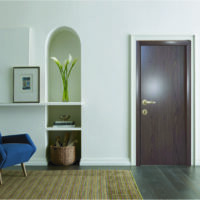 SMART ECO WOOD TOILET & BELCONY DOOR, Bedroom door, Main door - Owk Wood Deep- Wooden Texture Door
