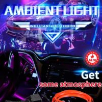 Geepact 3M Light Strip El Wire String Strip Light Cold Lights Neon LED Light Decorative Lamp Car Rope Strip Light for Party Automotive Car Interior Decoration