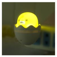 yellow duck with egg shape led night light