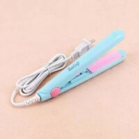 Mini Hair Straightener Clipboard Small Power Plug Curling Hair Straight Hair Girls Air Bangs Portable Hair Straightener