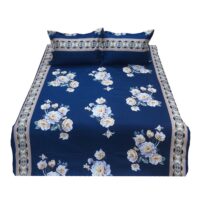Camaliya Blue 100% Cotton Bedsheet hometex