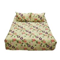Olive Flower Bed Sheet